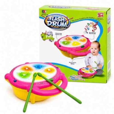 Multicoloured Flash Drum – KK 168-23 - Battery Operated (B/O) - Blessing Gifts