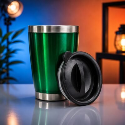 GREEN STAINLESS STEEL TRAVEL TUMBLER - Gifts - Blessing Gifts