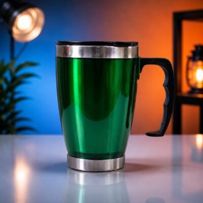 GREEN STAINLESS STEEL TRAVEL TUMBLER - Image 2 - Blessing Gifts
