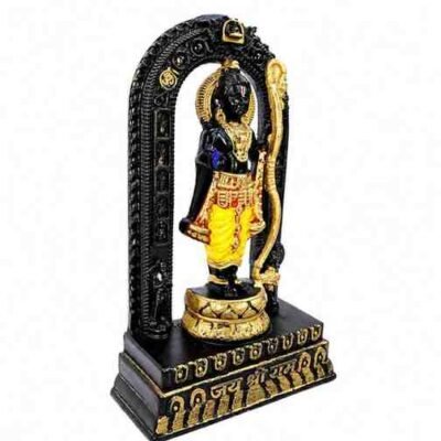 Lord Ram Black & Gold Idol with Bow - Image 2 - Blessing Gifts