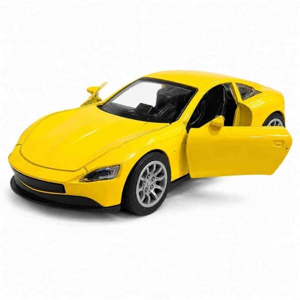 Yellow Ferrari Sports Car Toy with Opening Door - Image 3 - Blessing Gifts