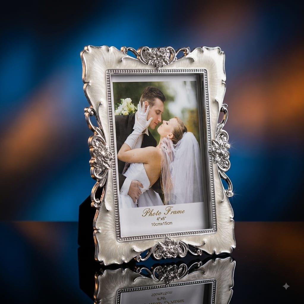 ORNATE SILVER PHOTO FRAME - Gifts - Blessing Gifts