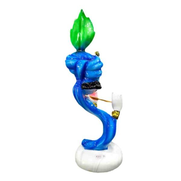 Blue Lord Krishna Flute Showpiece with Peacock Feather - Image 4 - Blessing Gifts