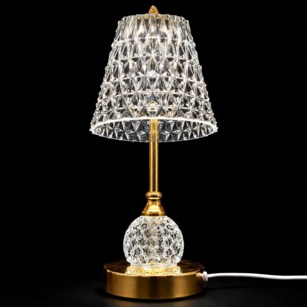 CRYSTAL GOLD TABLE LAMP - Gifts - Blessing Gifts