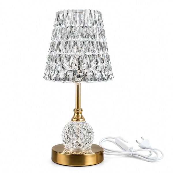 CRYSTAL GOLD TABLE LAMP - Image 3 - Blessing Gifts