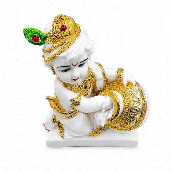 Bal Krishna with Butter Pot Idol - Image 4 - Blessing Gifts