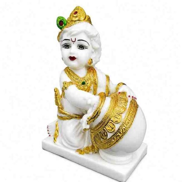 Bal Krishna with Butter Pot Idol - Image 3 - Blessing Gifts