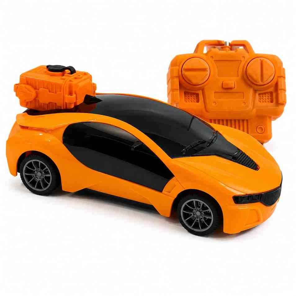 Orange RC Sports Car with Remote Control & Steam Spray Effect - Battery Operated (B/O) - Blessing Gifts