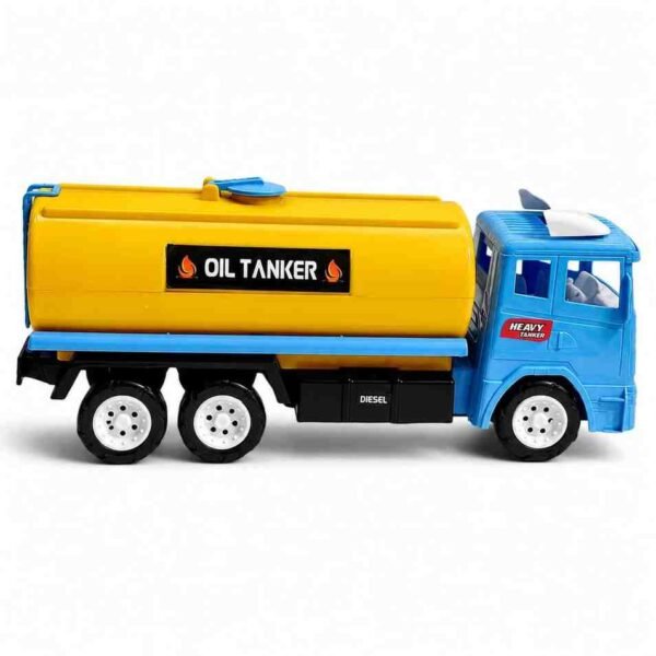 Blue & Yellow Oil Tanker Battery Operated Toy Truck - Image 4 - Blessing Gifts
