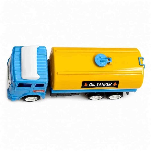 Blue & Yellow Oil Tanker Battery Operated Toy Truck - Image 3 - Blessing Gifts