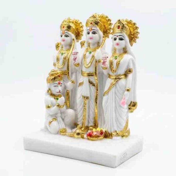 Ram Darbar Idol – Lord Ram, Sita, Lakshman & Hanuman - Image 2 - Blessing Gifts