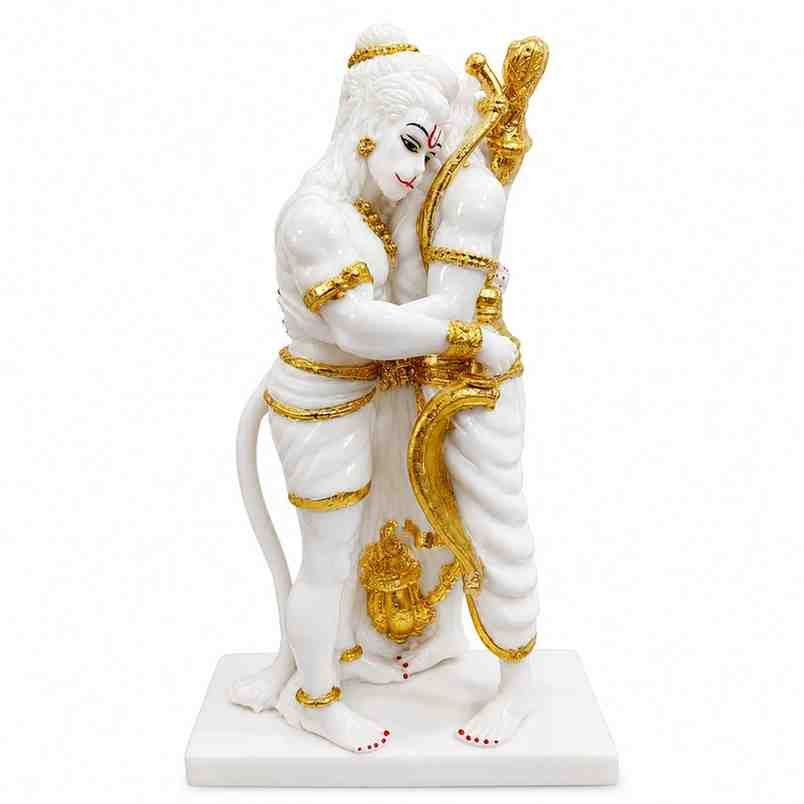 Lord Ram & Hanuman Hugging Idol - Gifts - Blessing Gifts