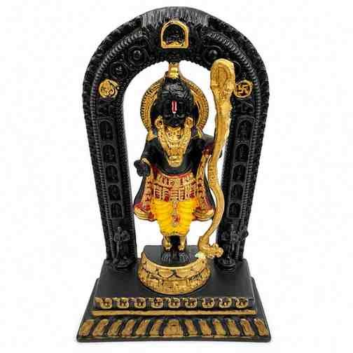 Lord Ram Black & Gold Idol with Bow - Image 3 - Blessing Gifts