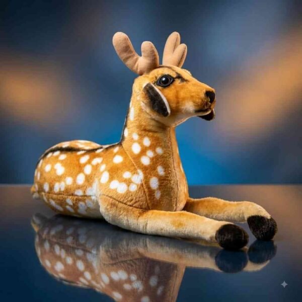 Brown Deer Soft Toy with White Spots - Image 3 - Blessing Gifts