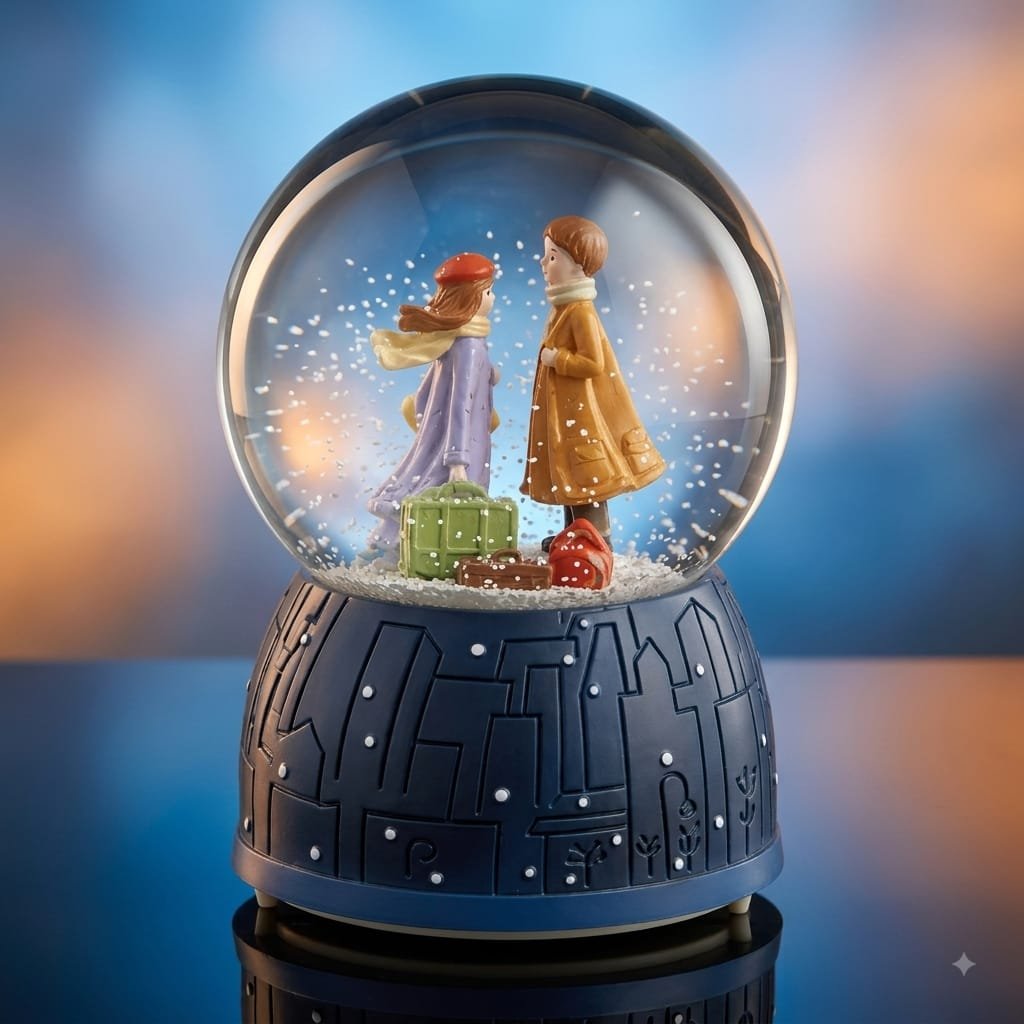 TRAVEL COUPLE SNOW GLOBE - Gifts - Blessing Gifts